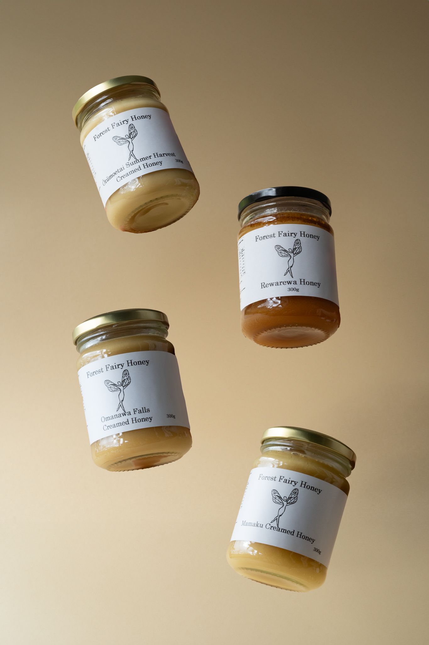 Forest Fairy Honey jars - Raw local New Zealand honey varieties